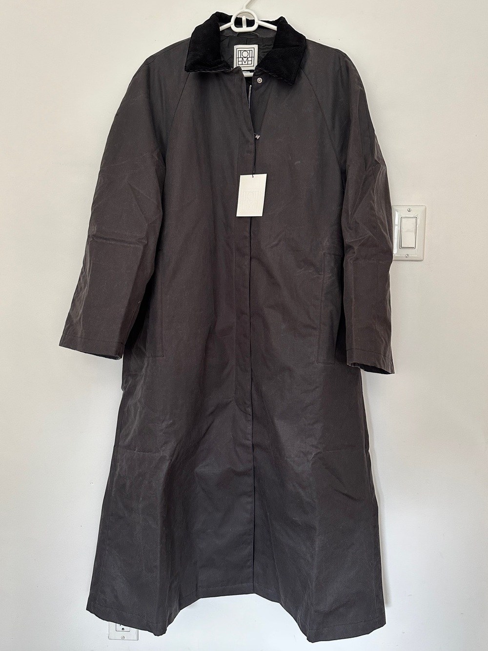 Toteme Country Coat in Washed Black in EU 34/US 2